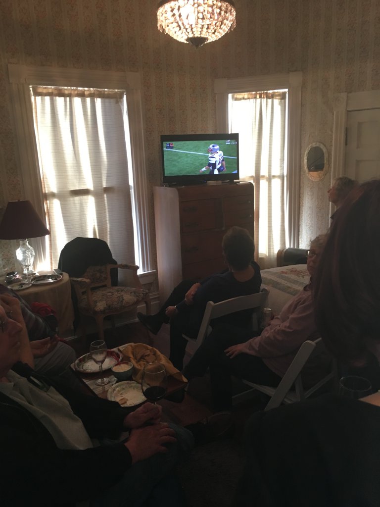 watching the Super Bowl