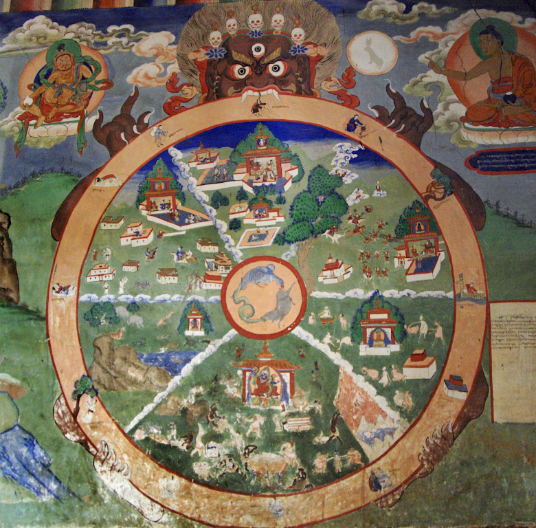 Wheel of Life, New Temple, Samtanling Gompa